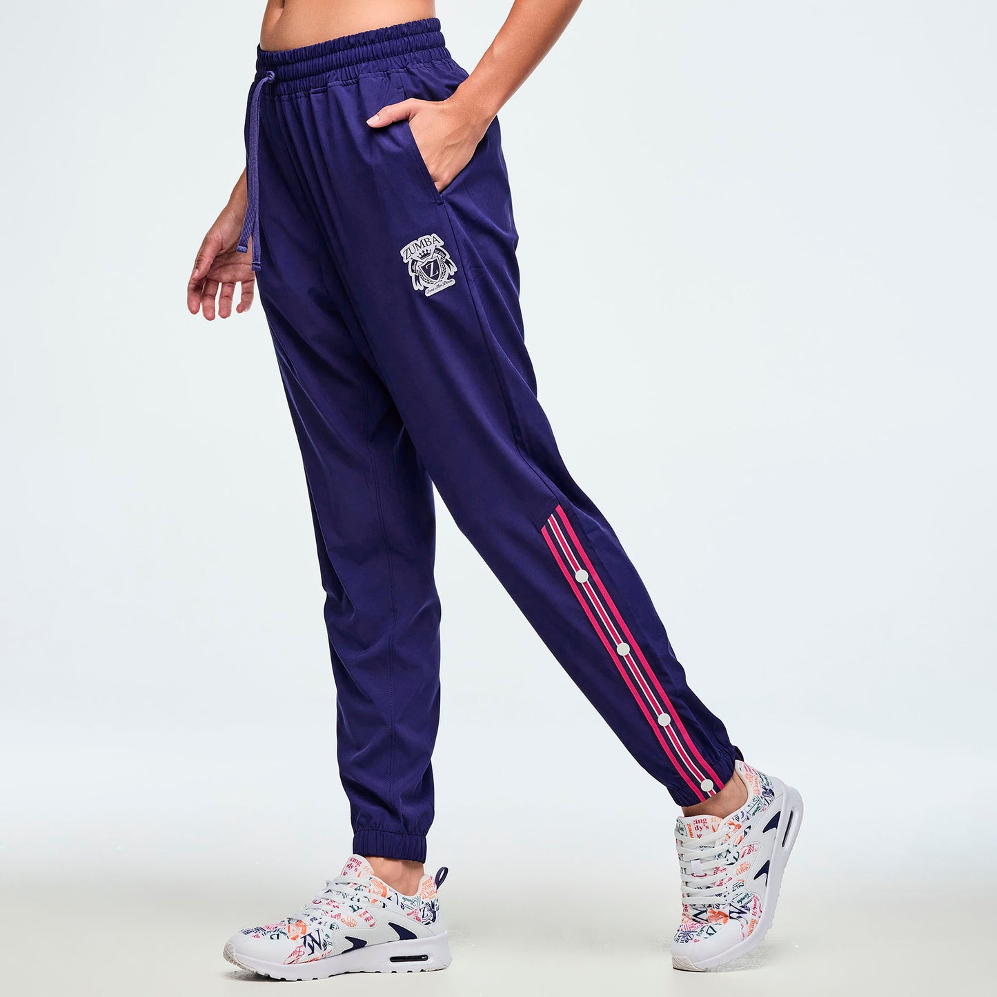 Class of 2001 Woven Track Pants With Side Snaps Z1B000660