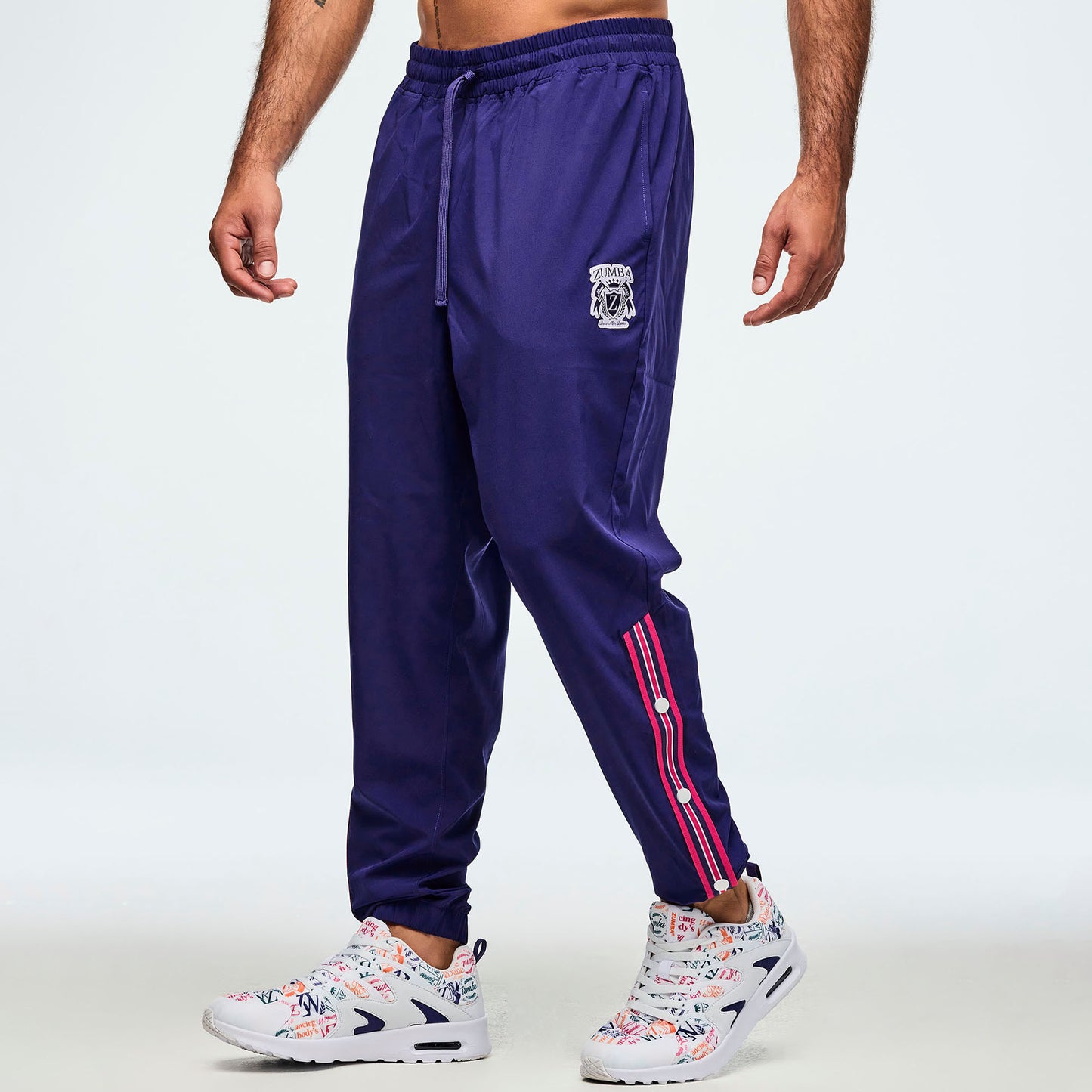 Class of 2001 Woven Track Pants With Side Snaps Z1B000660