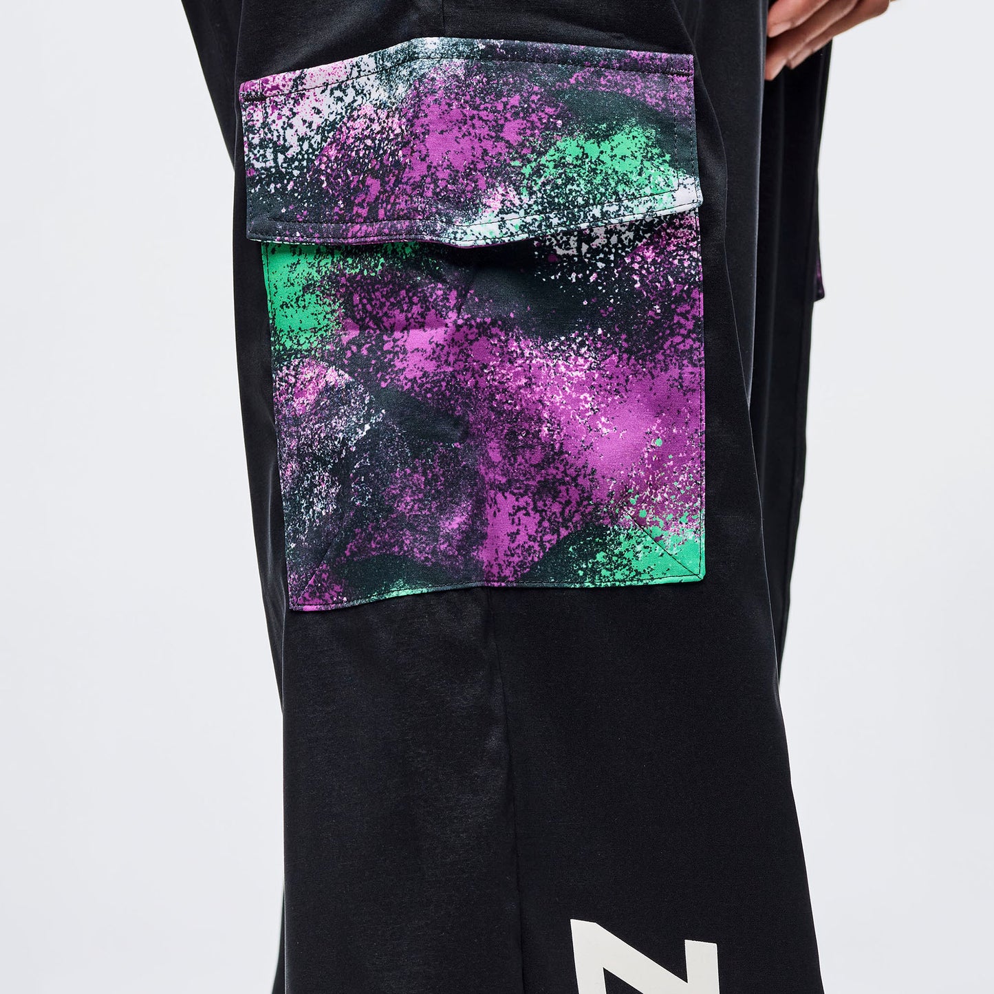 Apres Zumba Wide Leg Woven Cargo Pants