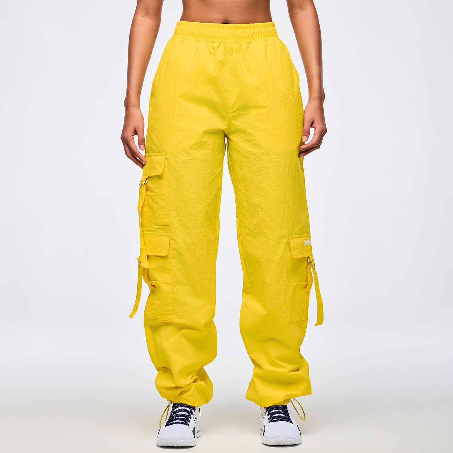 Apres Zumba High Rise Cargo Pants With Tassels