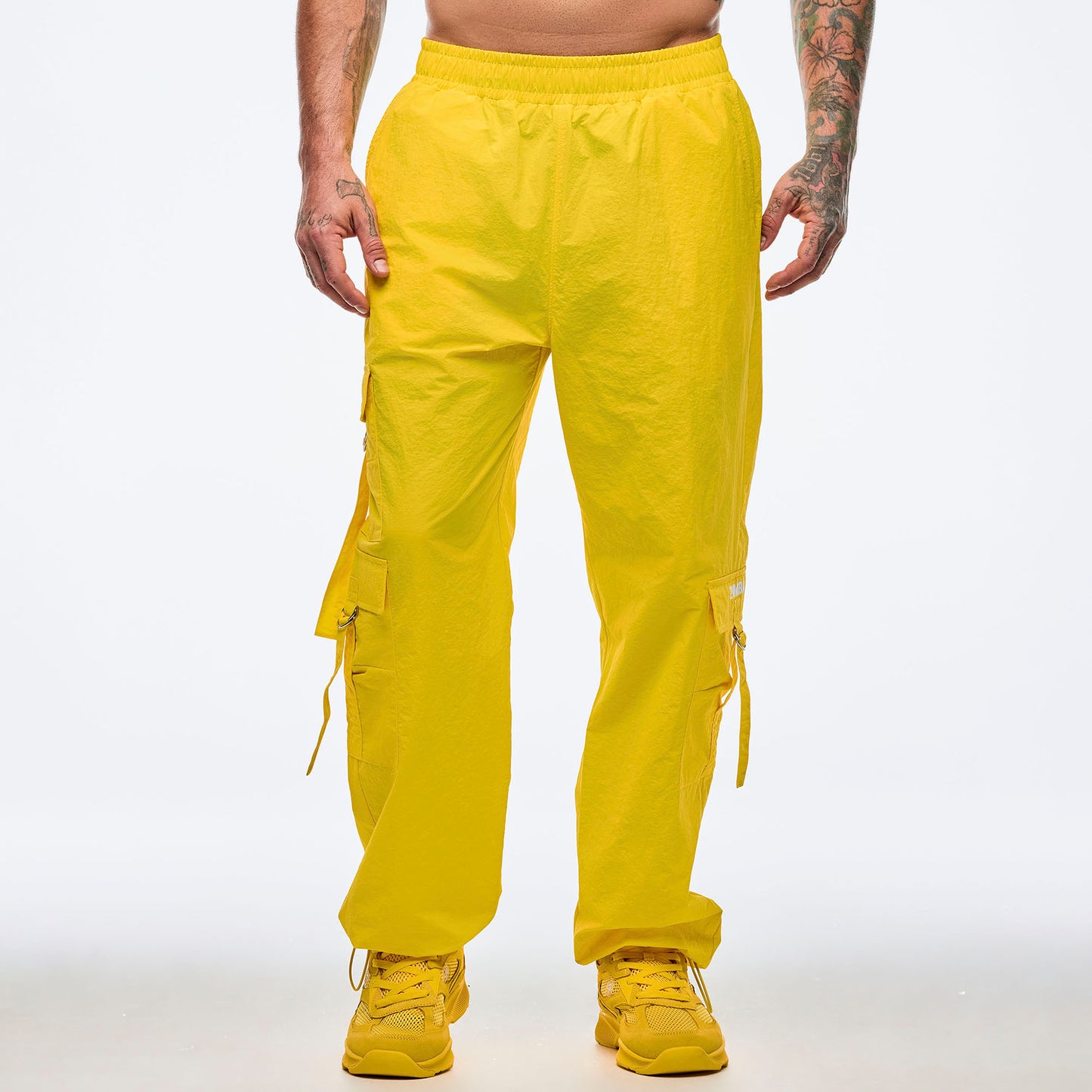 Apres Zumba High Rise Cargo Pants With Tassels