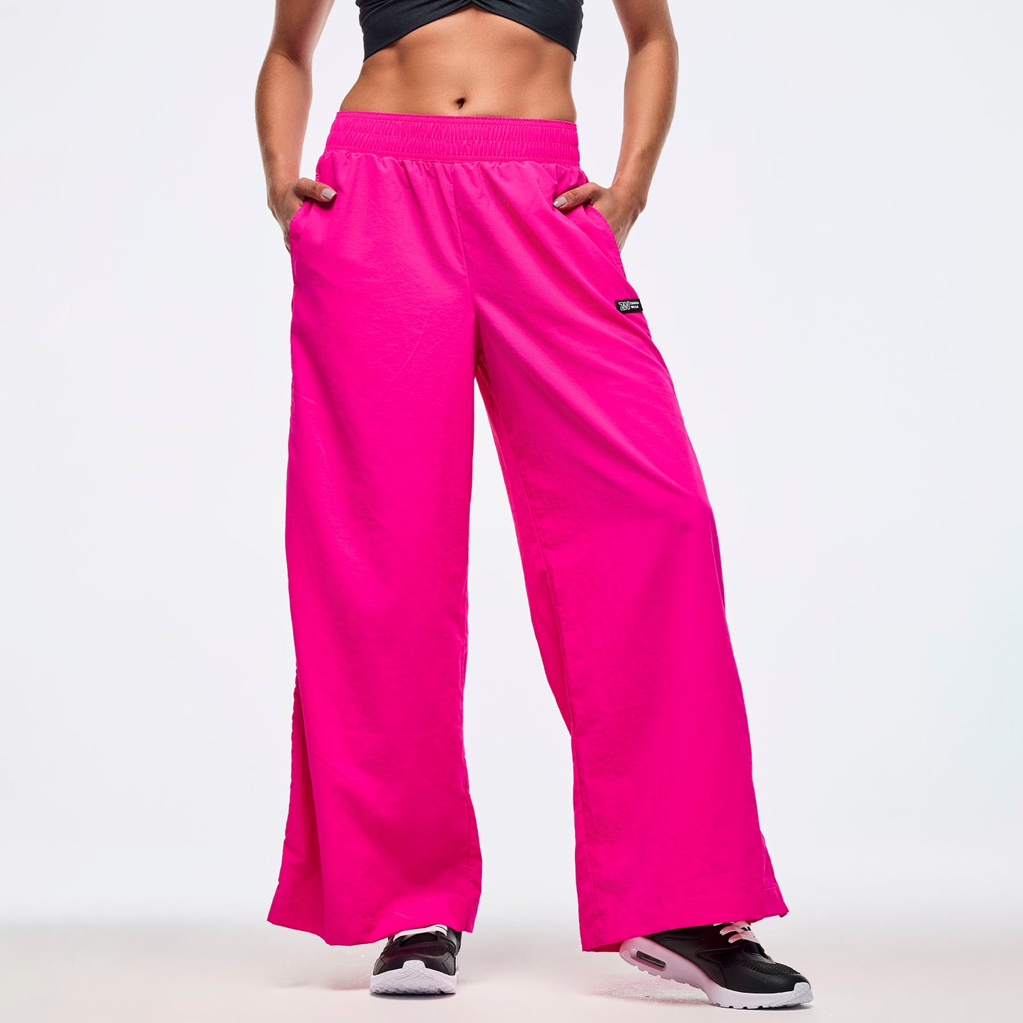 Zumba Libre Wide Leg Trousers w Side Snaps