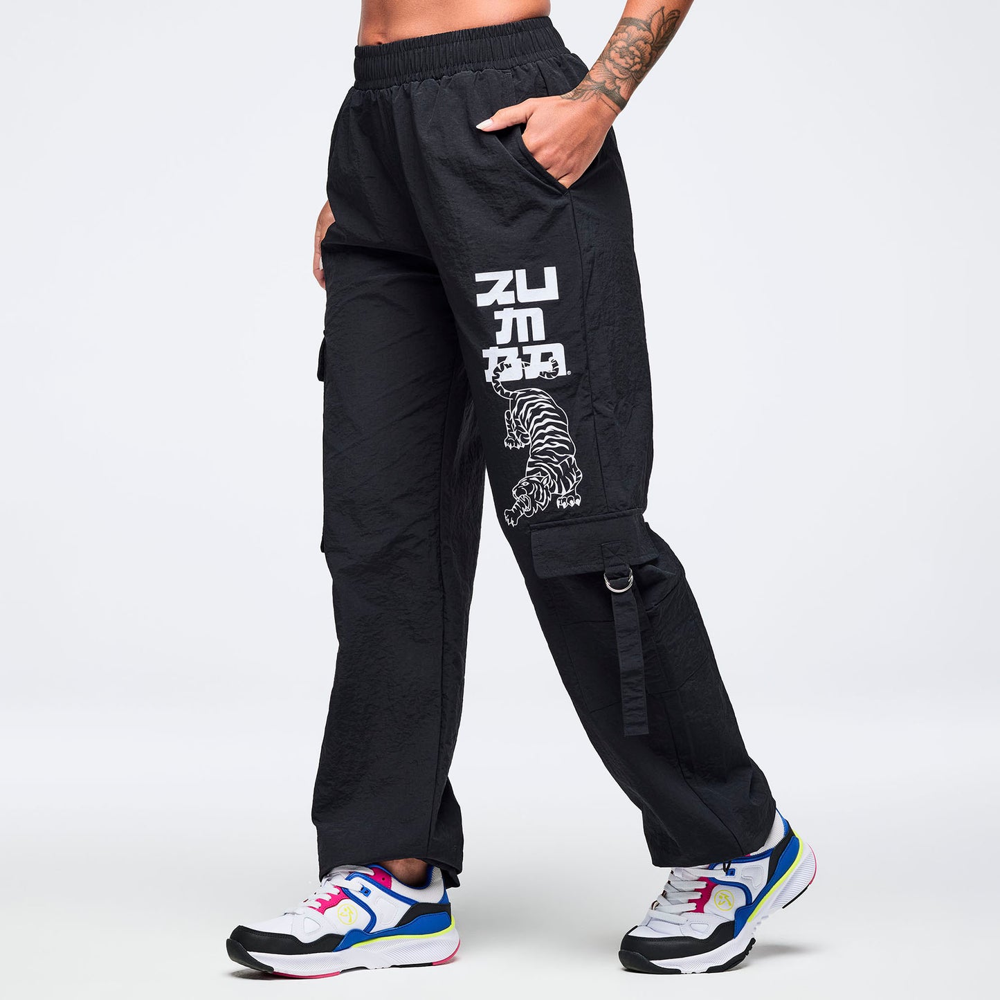 Eastern Flavor High Rise Cargo Pants With Tassels Z1B000707
