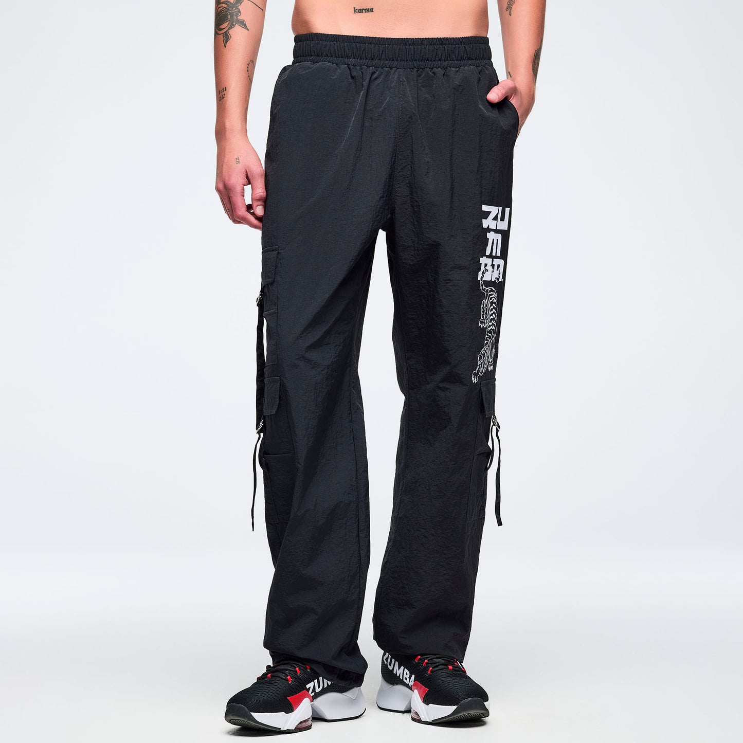 Eastern Flavor High Rise Cargo Pants With Tassels Z1B000707