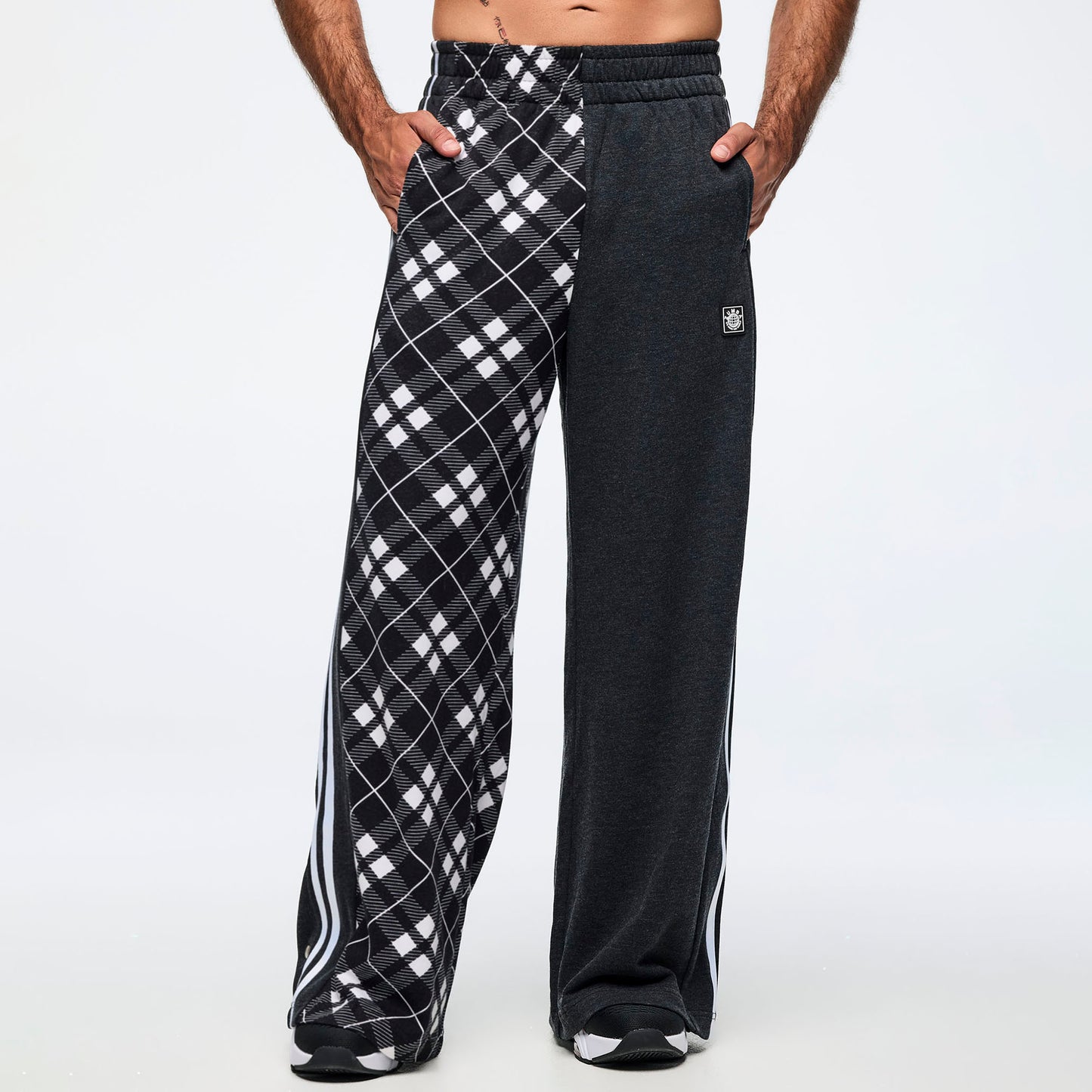 Eastern Flavor Wide Leg Pants With Wide Side Snap Placket Z1B000715