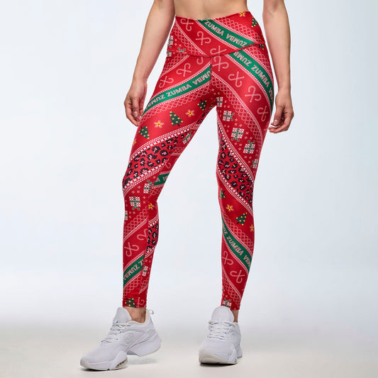 Zumba Holiday High Waisted Ankle Leggings Z1B000726