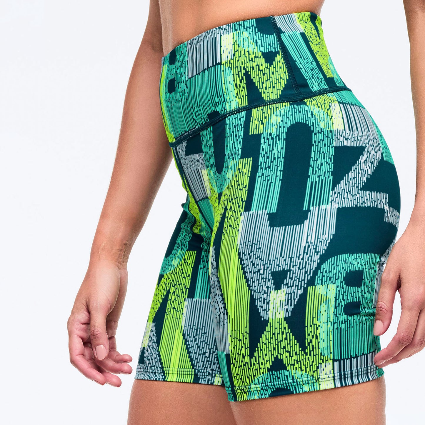 Latin Movement High Waisted Biker Shorts Z1B000729