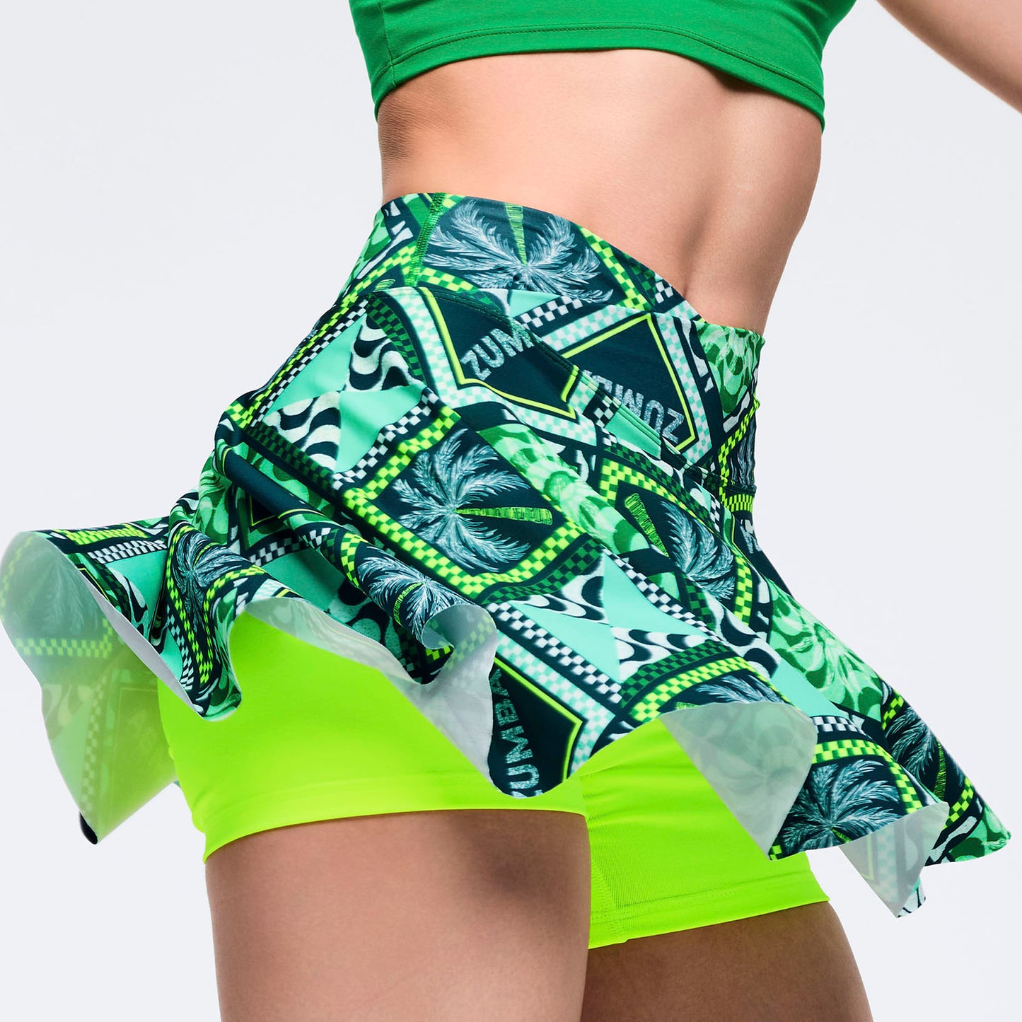 Latin Movement Crossover Waistband Skort Z1B000731
