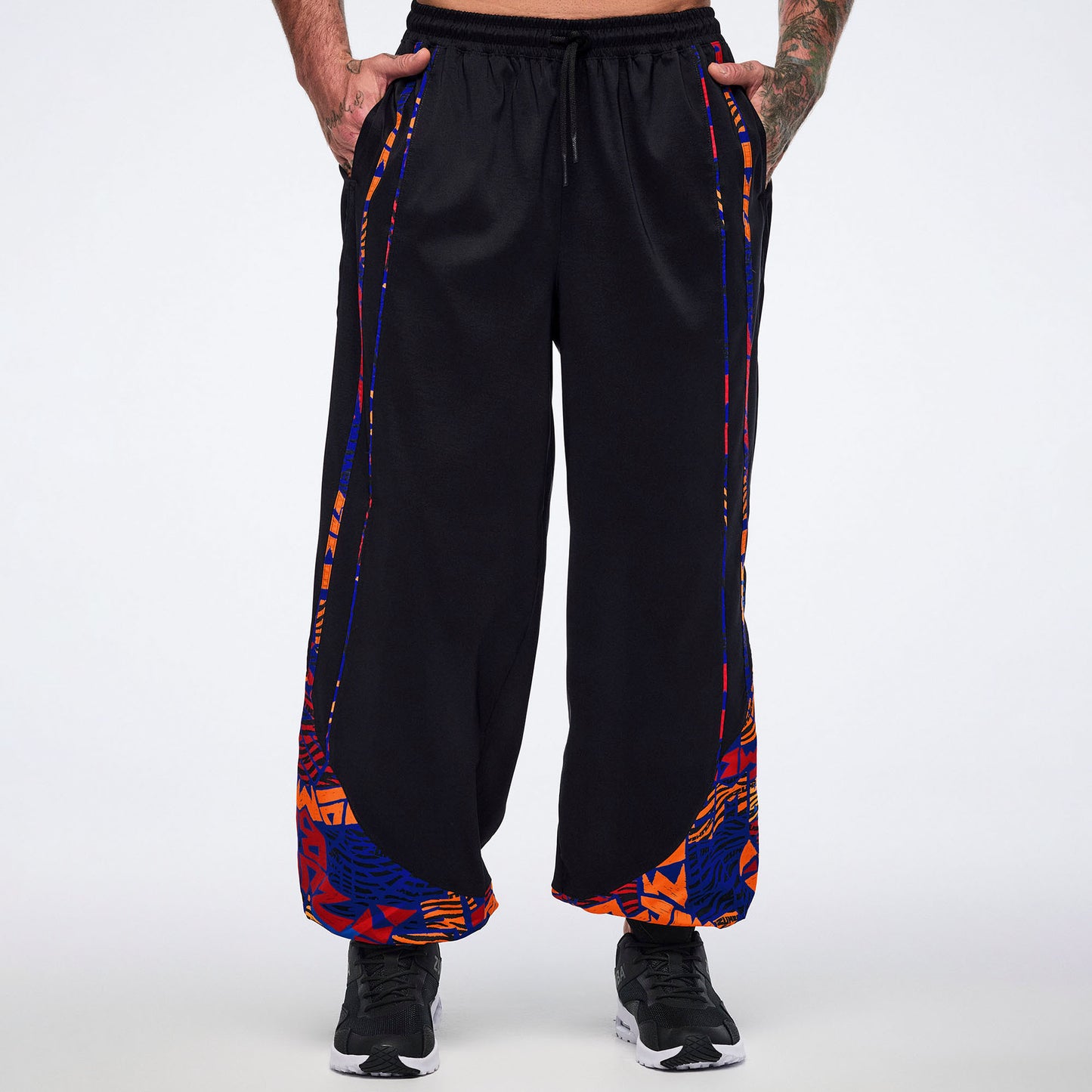 Wildbeat Woven Slouch Pants With Piping Z1B000762