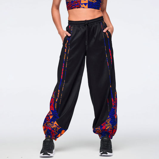 Wildbeat Woven Slouch Pants With Piping Z1B000762
