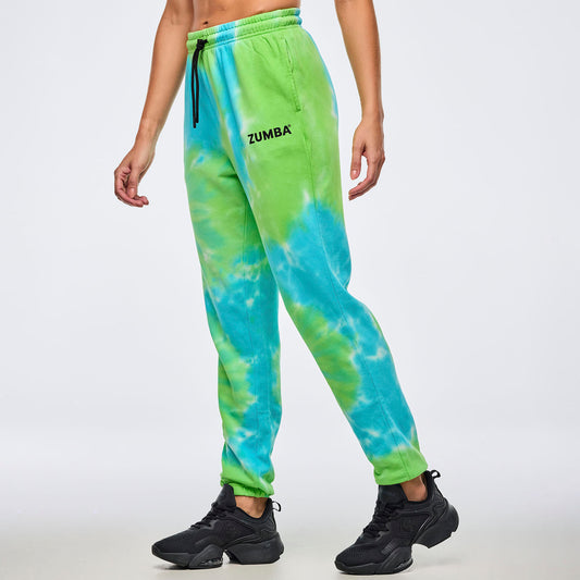 Neon Baggy Sweatpants - Blue/Green