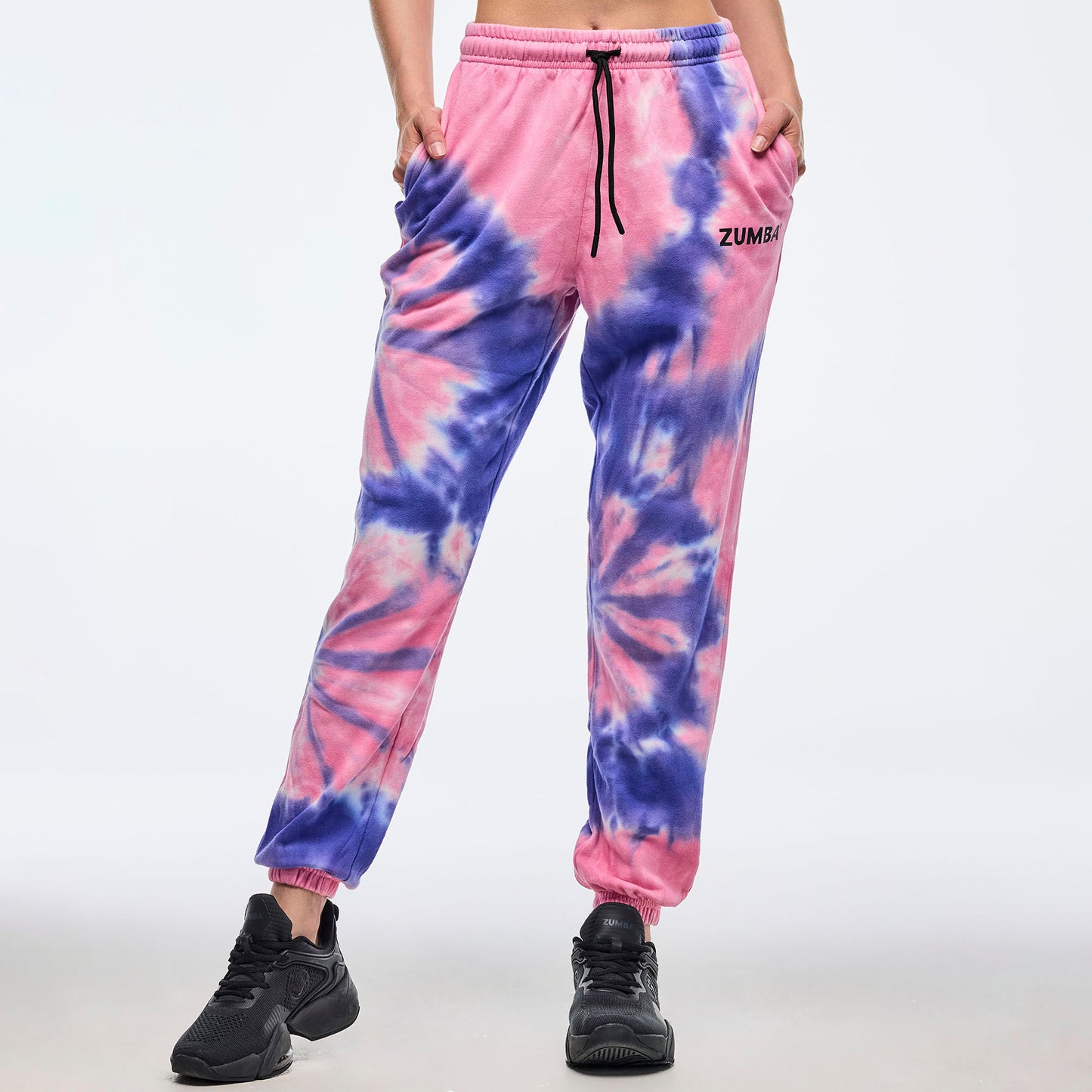 Neon Baggy Sweatpants - Pink/Purple