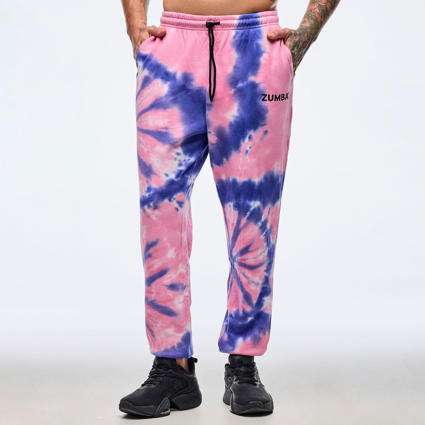 Neon Baggy Sweatpants - Pink/Purple