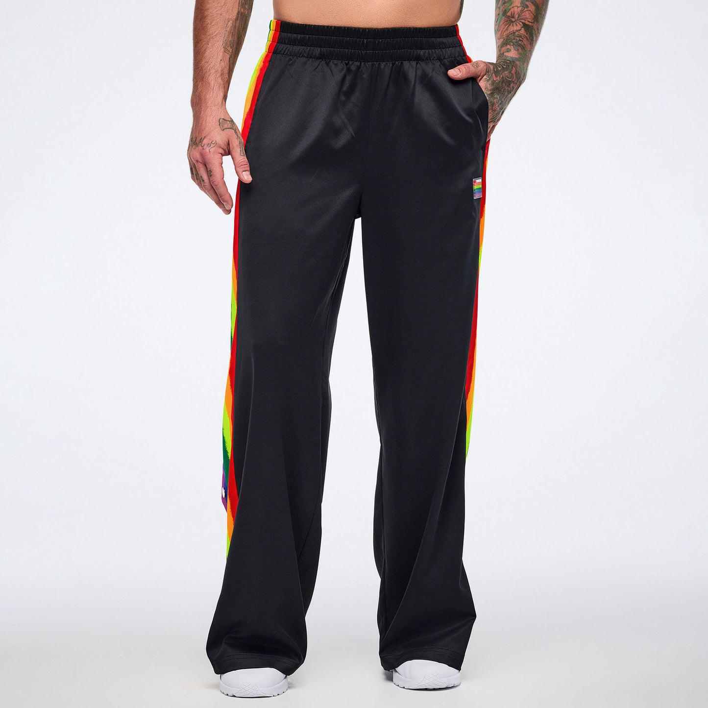 Pride Wide Leg Pants Side Snaps Z1B000783
