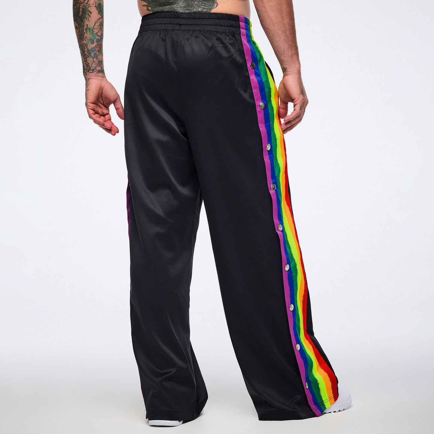 Pride Wide Leg Pants Side Snaps Z1B000783