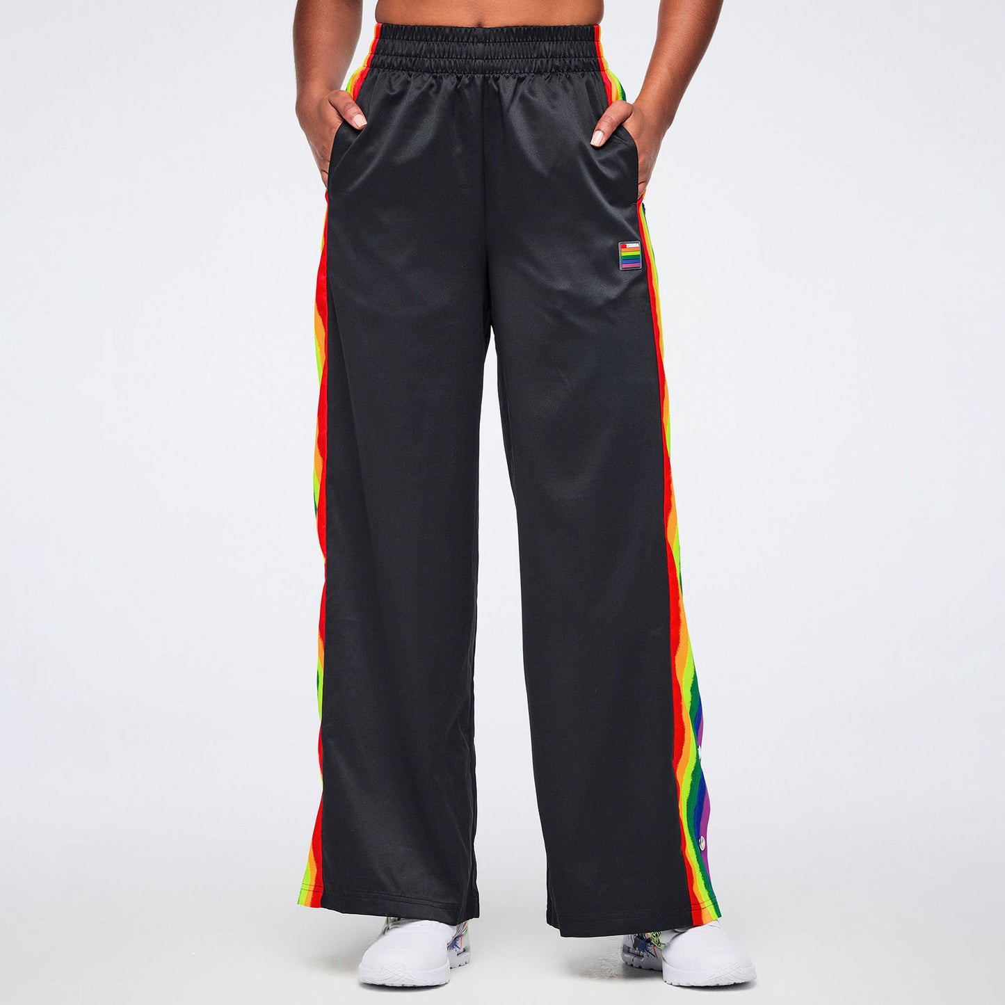 Pride Wide Leg Pants Side Snaps Z1B000783