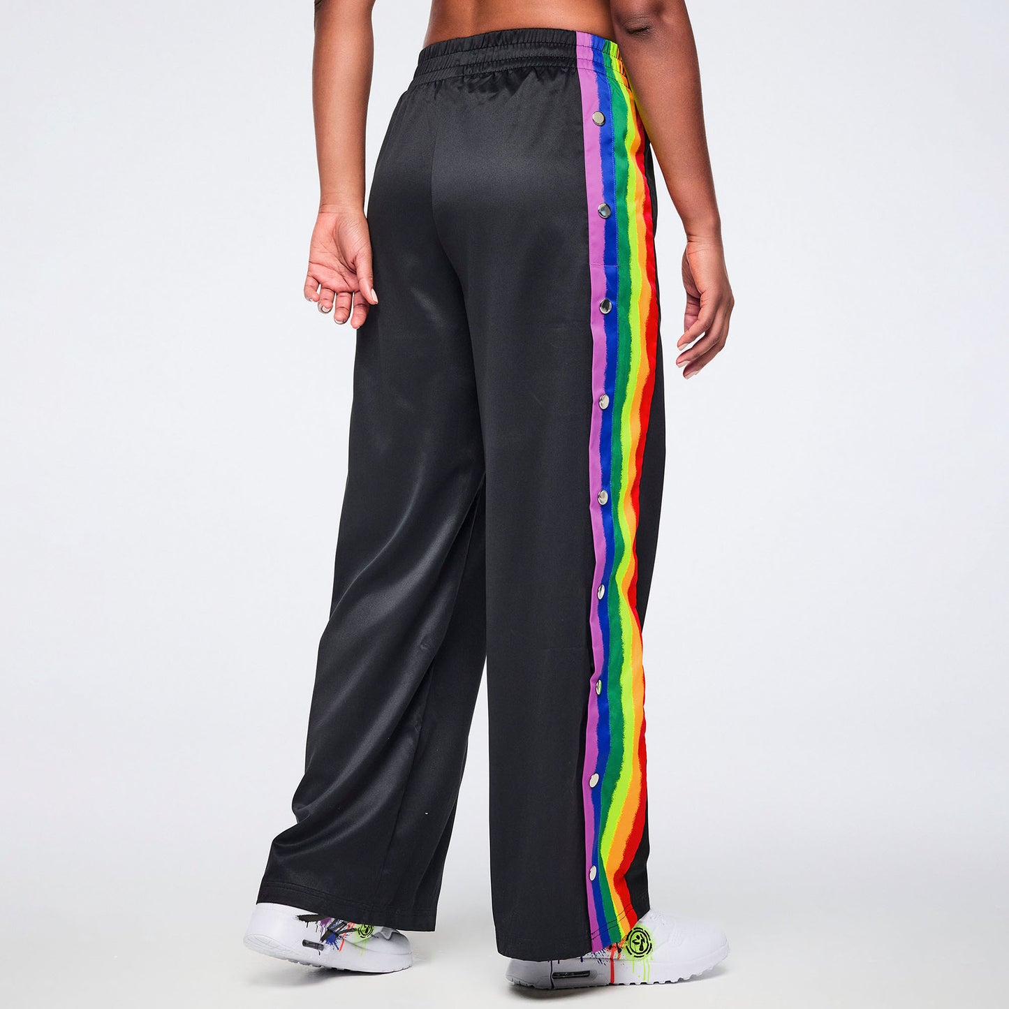 Pride Wide Leg Pants Side Snaps Z1B000783