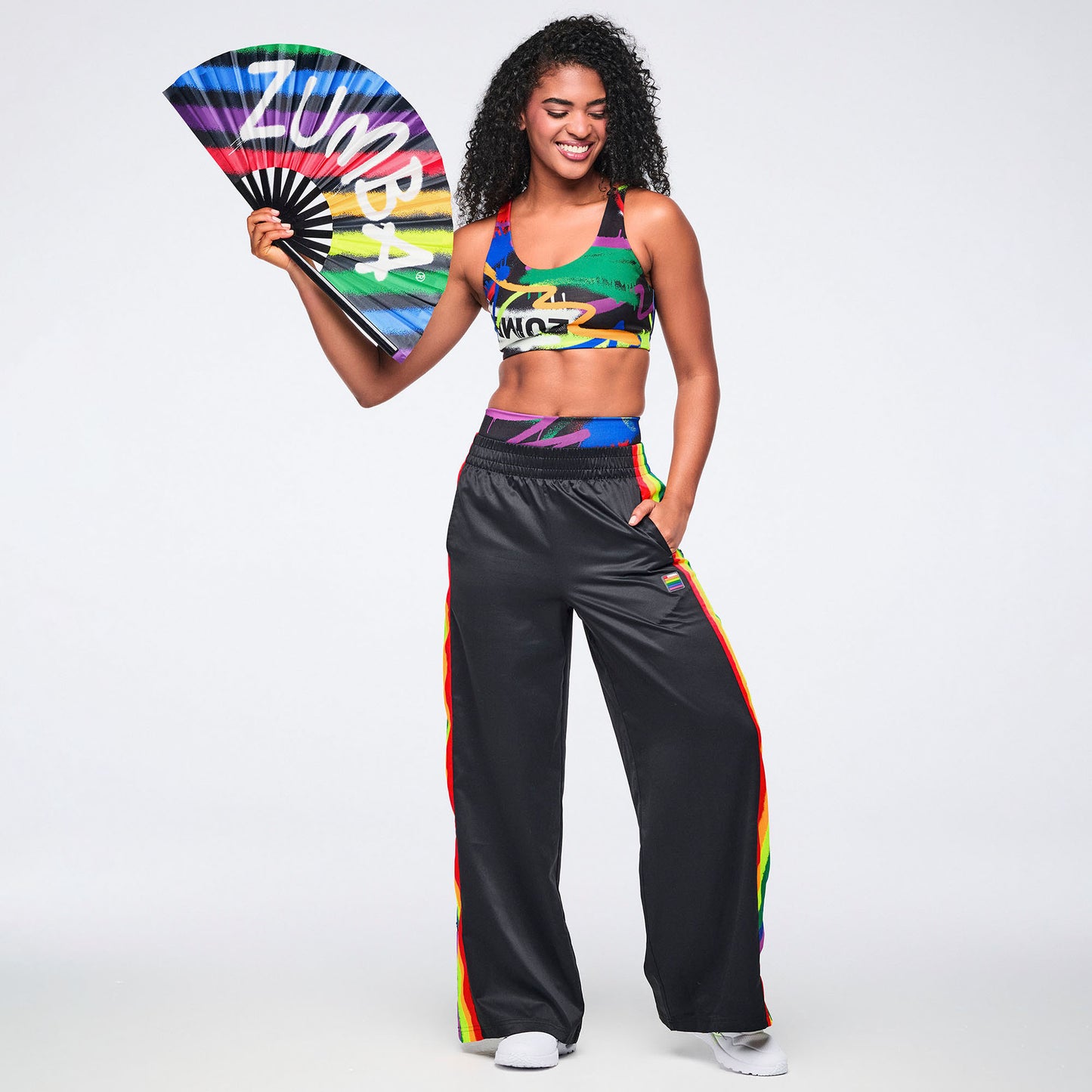 Pride Wide Leg Pants Side Snaps Z1B000783