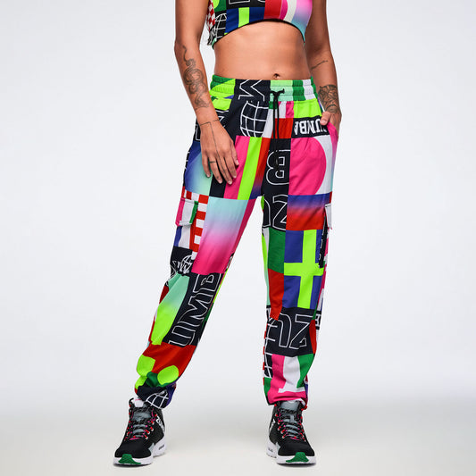 Worldwide Cargo Pants - Red/Blue Z1B000797