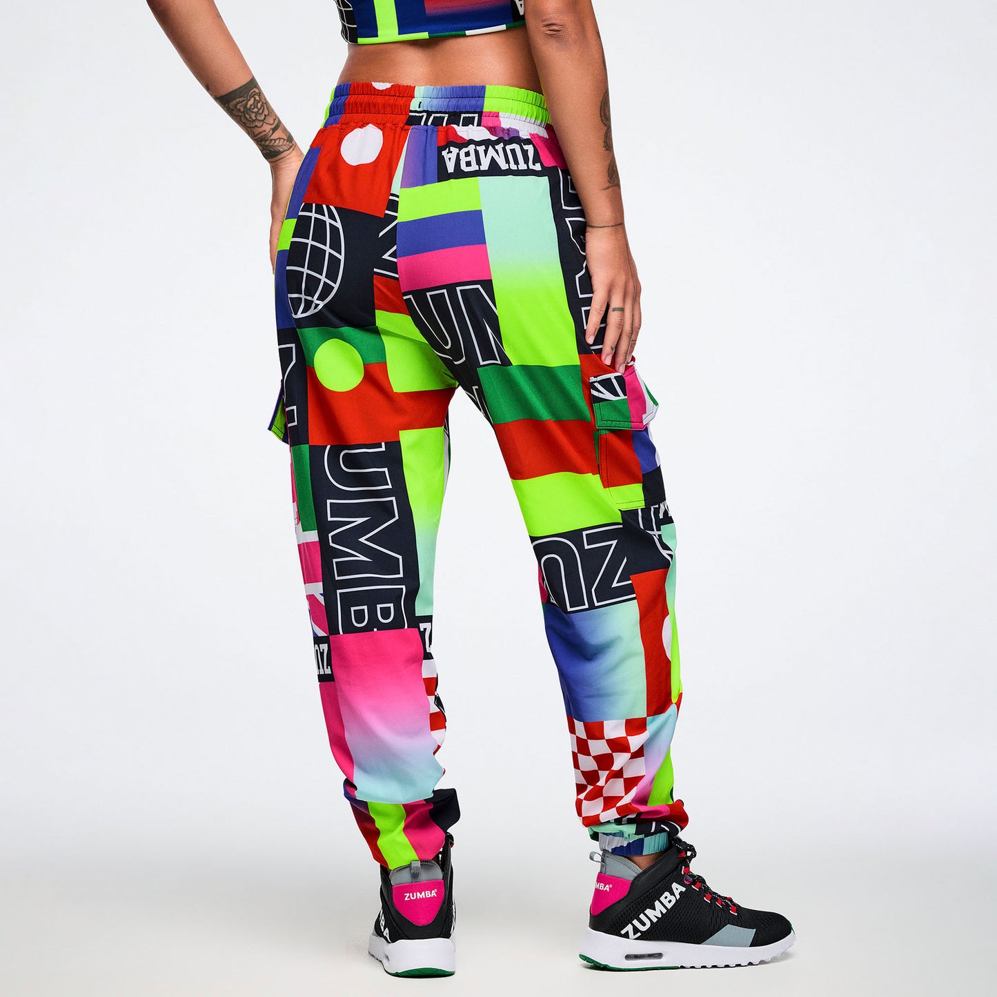 Worldwide Cargo Pants - Red/Blue Z1B000797
