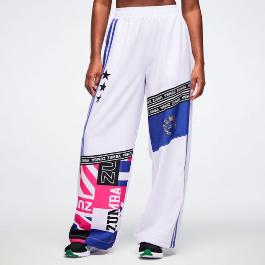 Worldwide High Waisted Wide Leg Track Pants Z1B000798