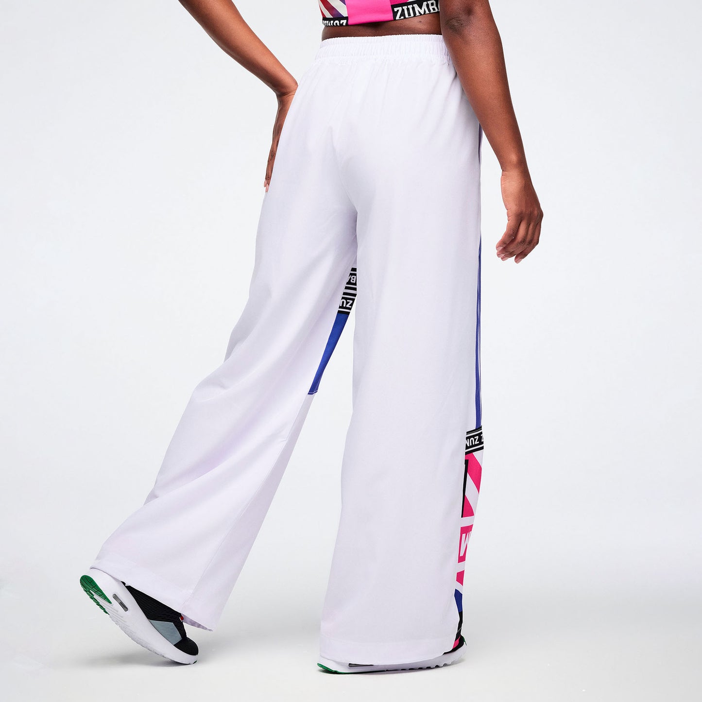 Worldwide High Waisted Wide Leg Track Pants Z1B000798