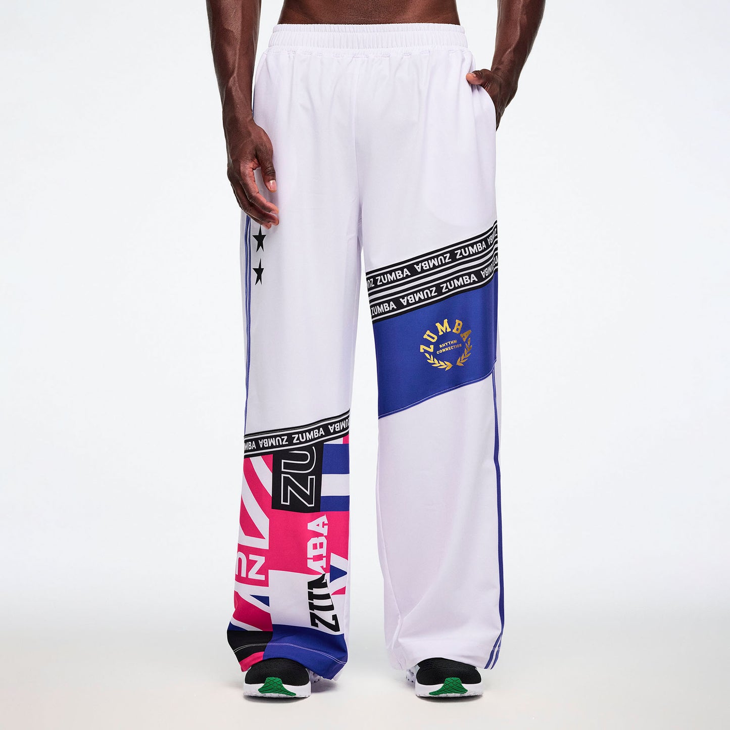 Worldwide High Waisted Wide Leg Track Pants Z1B000798