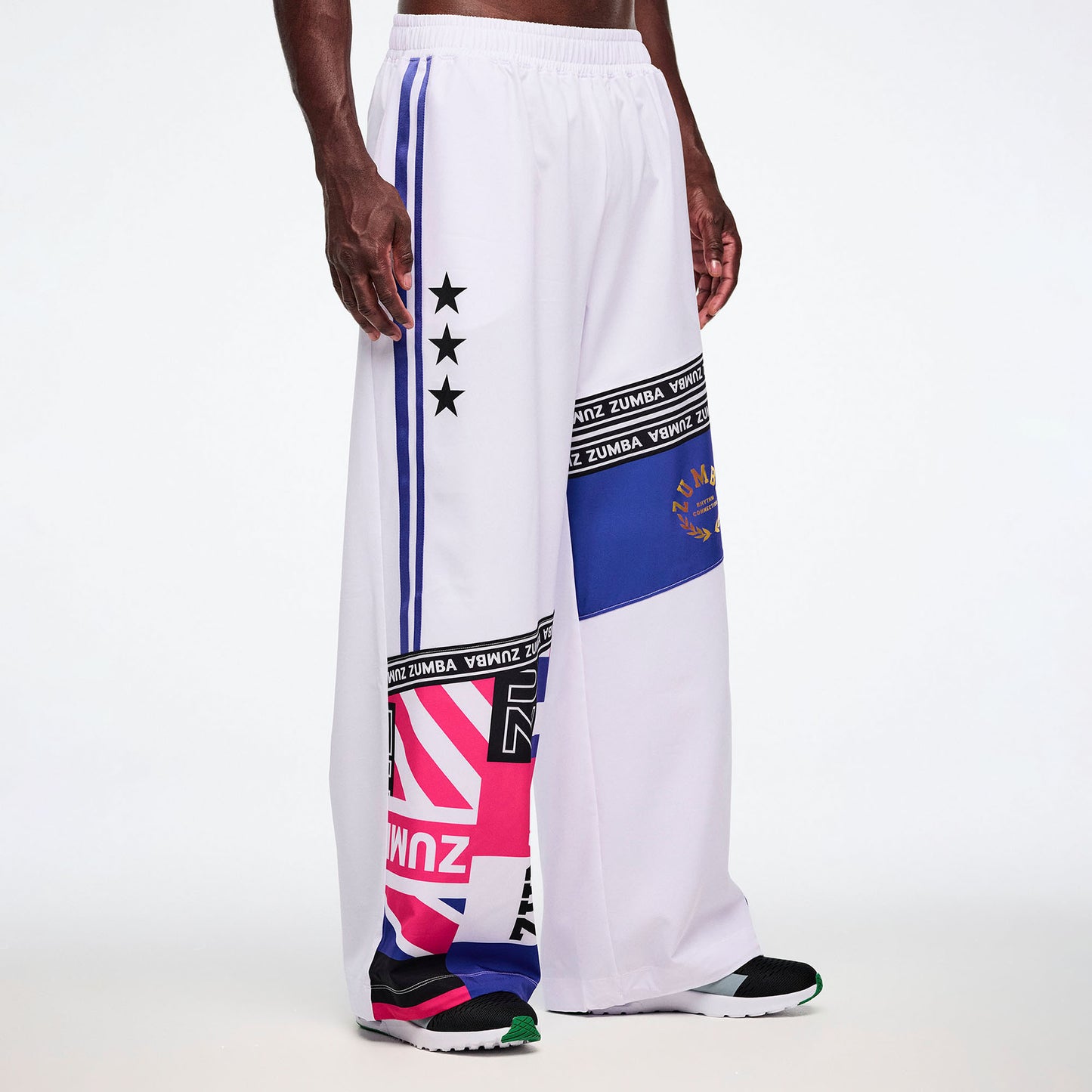 Worldwide High Waisted Wide Leg Track Pants Z1B000798