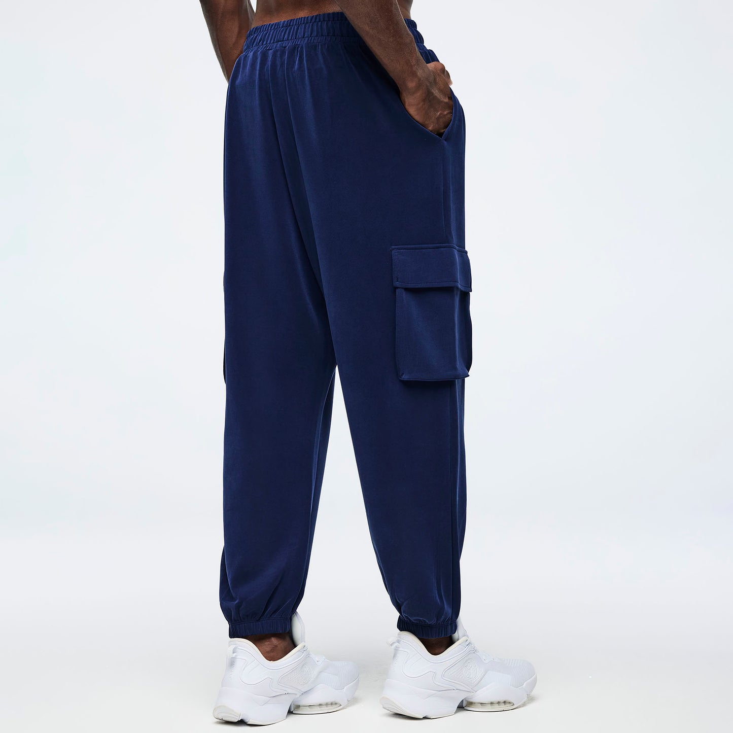 Apres Zumba Knit Slouch Cargo Pants - Indigo