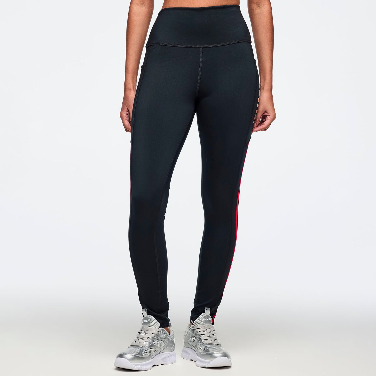 Zumba 25 High Rise Ankle Leggings - Bold Black Z1B000815