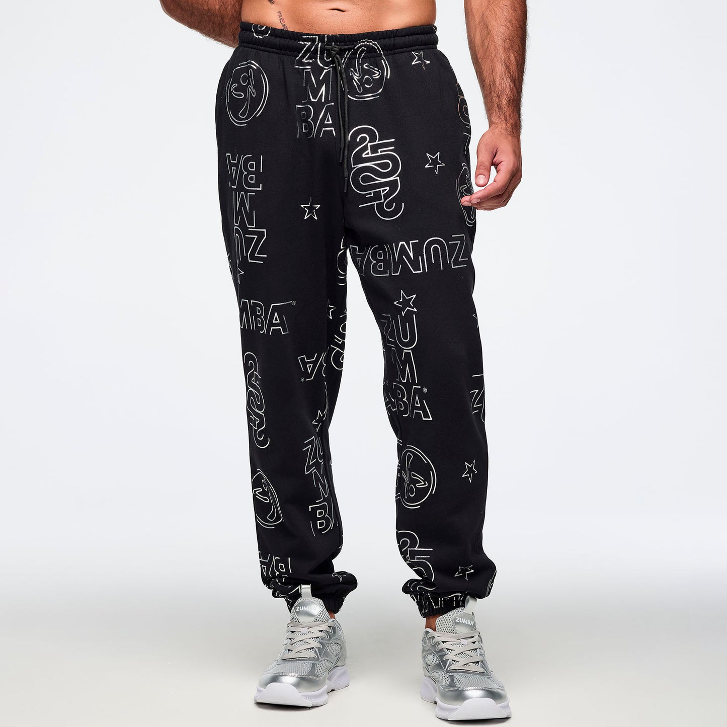 Zumba 25 Slouch Sweatpants - Black/Silver Z1B000817