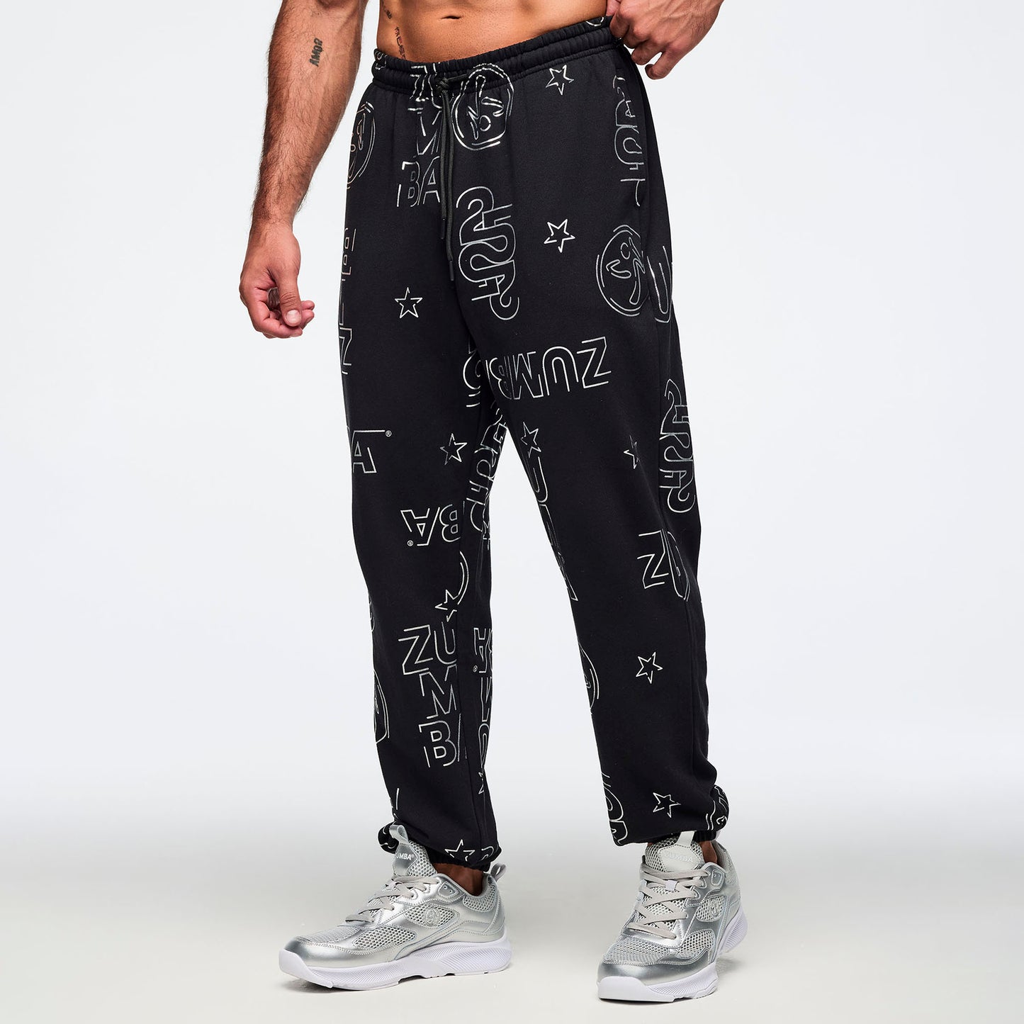 Zumba 25 Slouch Sweatpants - Black/Silver Z1B000817