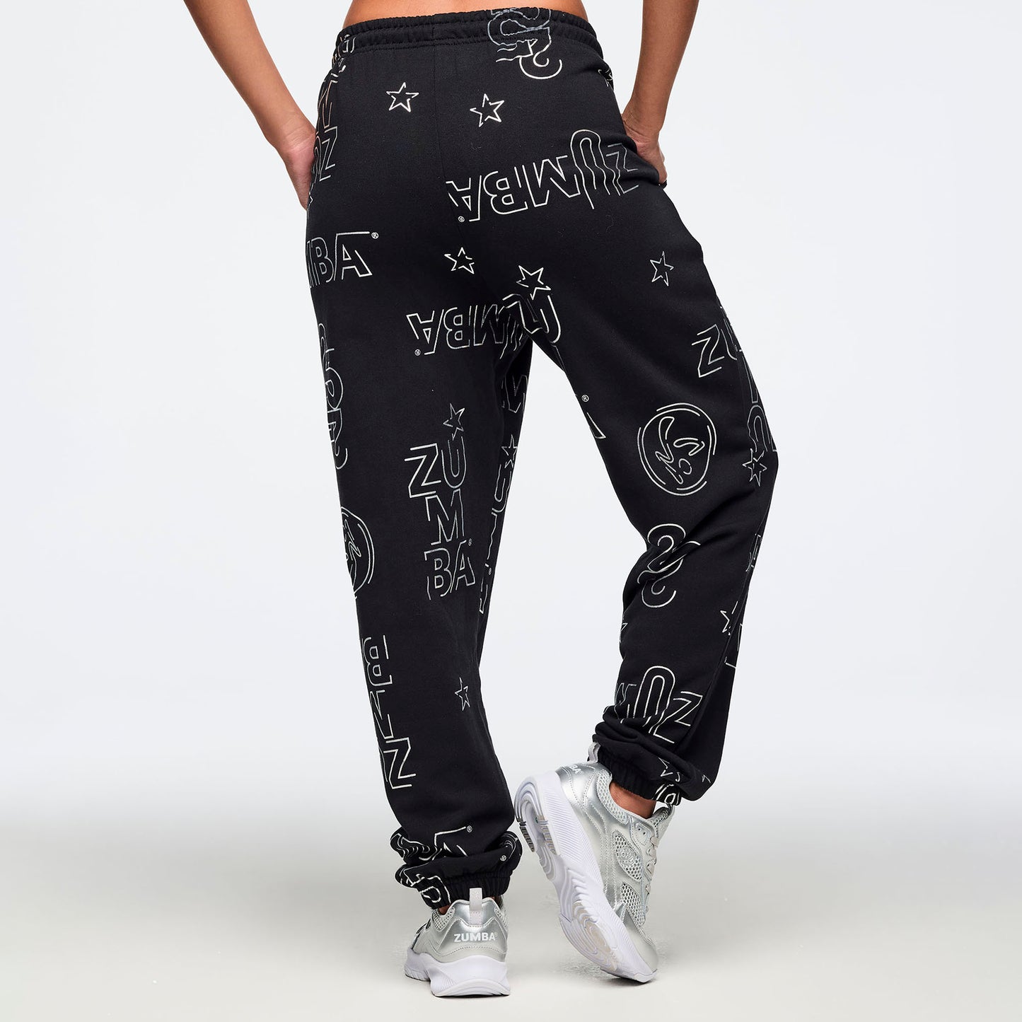 Zumba 25 Slouch Sweatpants - Black/Silver Z1B000817