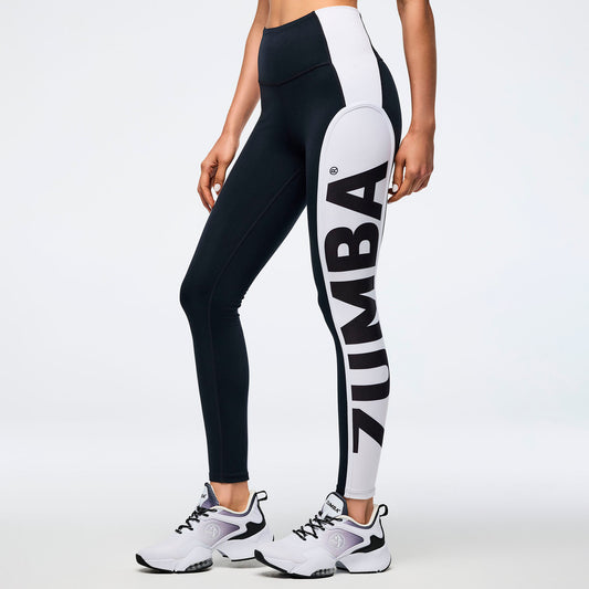 Zumba Basic High Waisted Ankle Leggings With Inserts Z1B000822