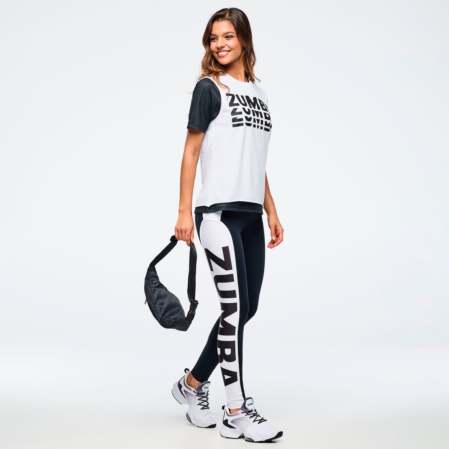 Zumba Basic High Waisted Ankle Leggings With Inserts Z1B000822