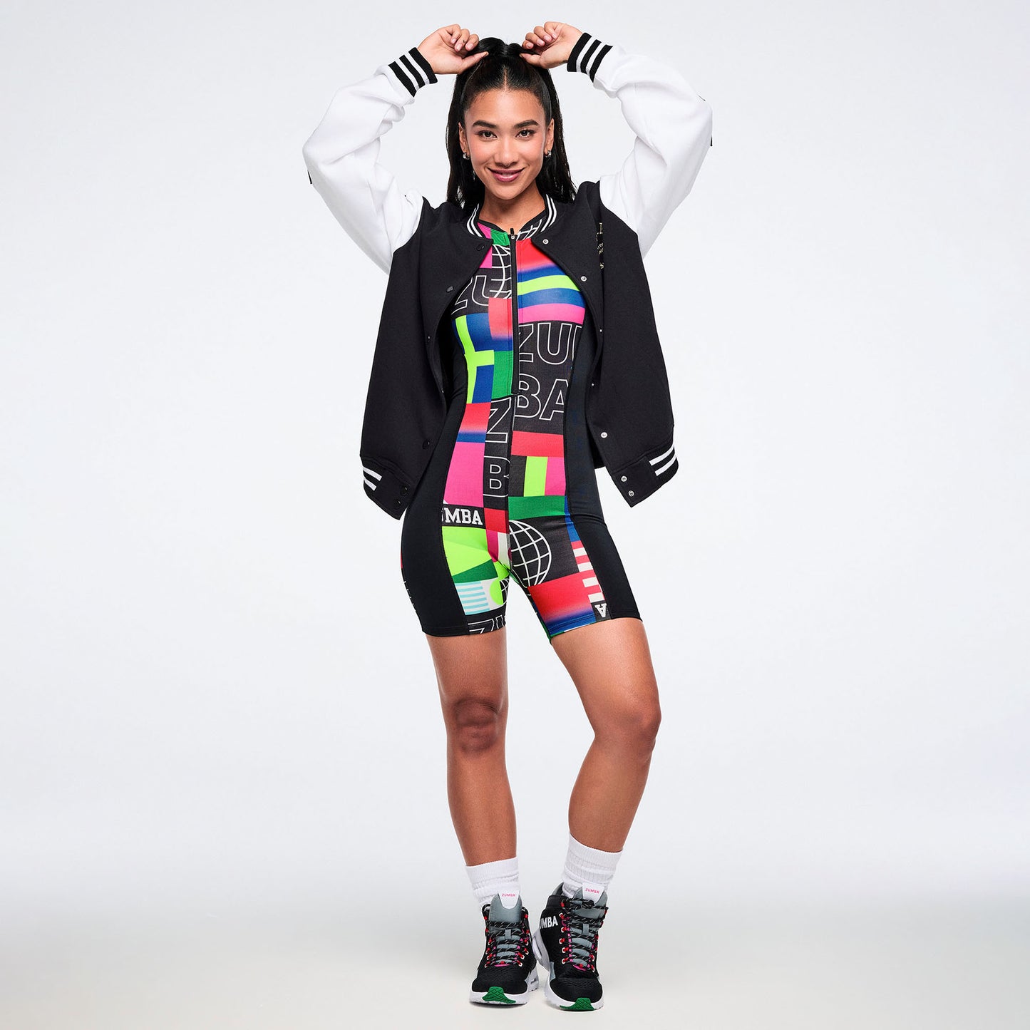 Worldwide Racerback Half Zip Bodysuit Z1B000853