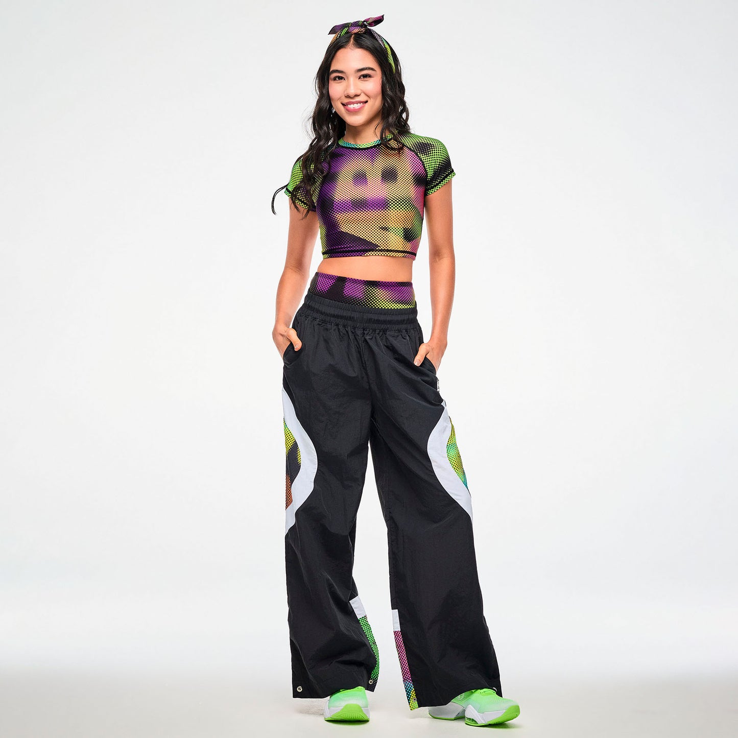 Electric Feel Wide Leg Track Pants