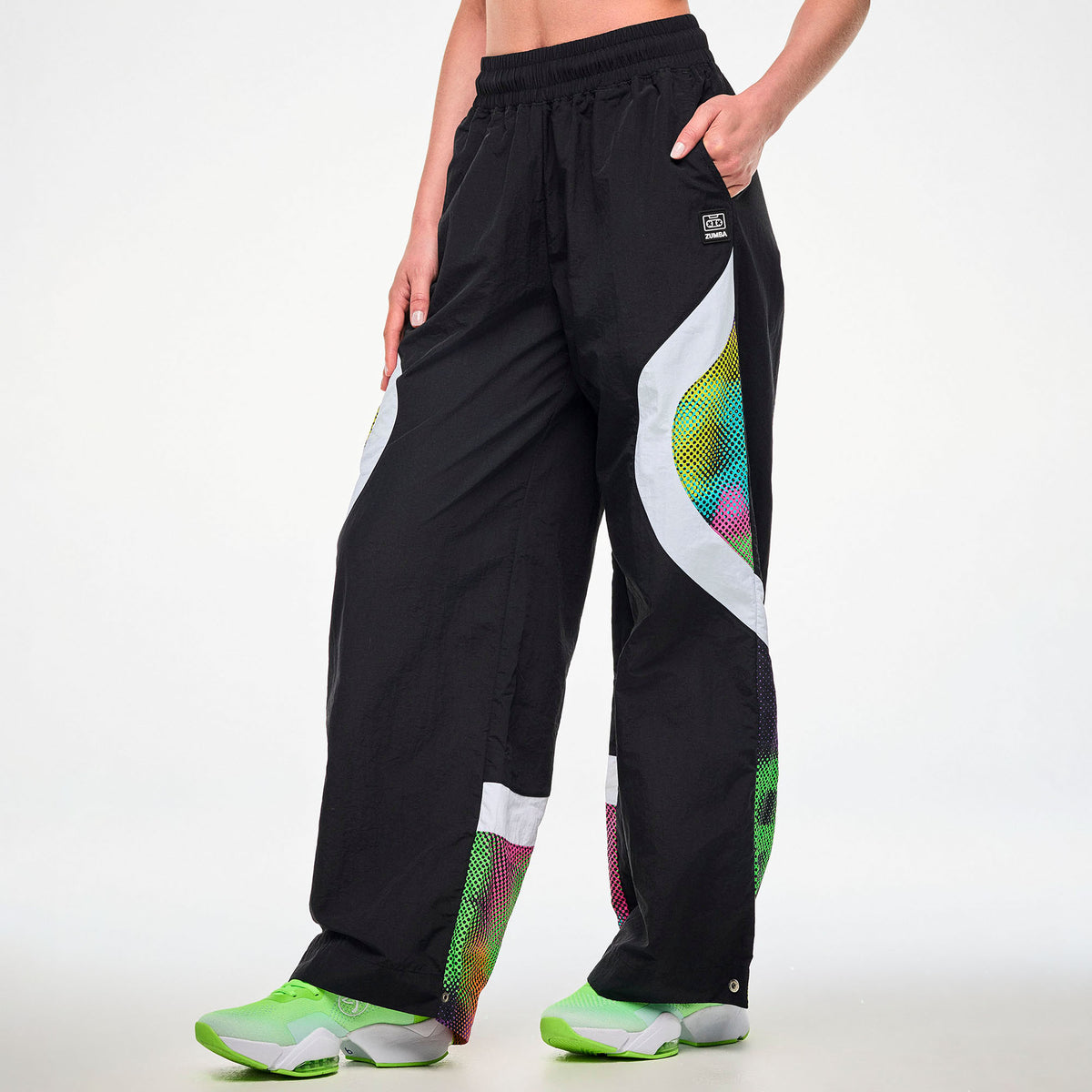 Electric Feel Wide Leg Track Pants