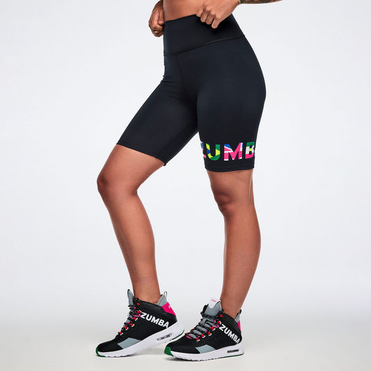 Worldwide High Waisted Biker Shorts - Black Z1B000876