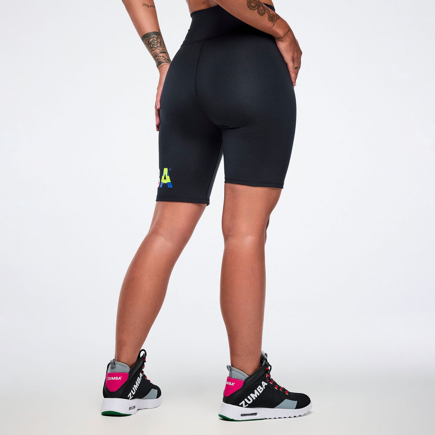 Worldwide High Waisted Biker Shorts - Black Z1B000876