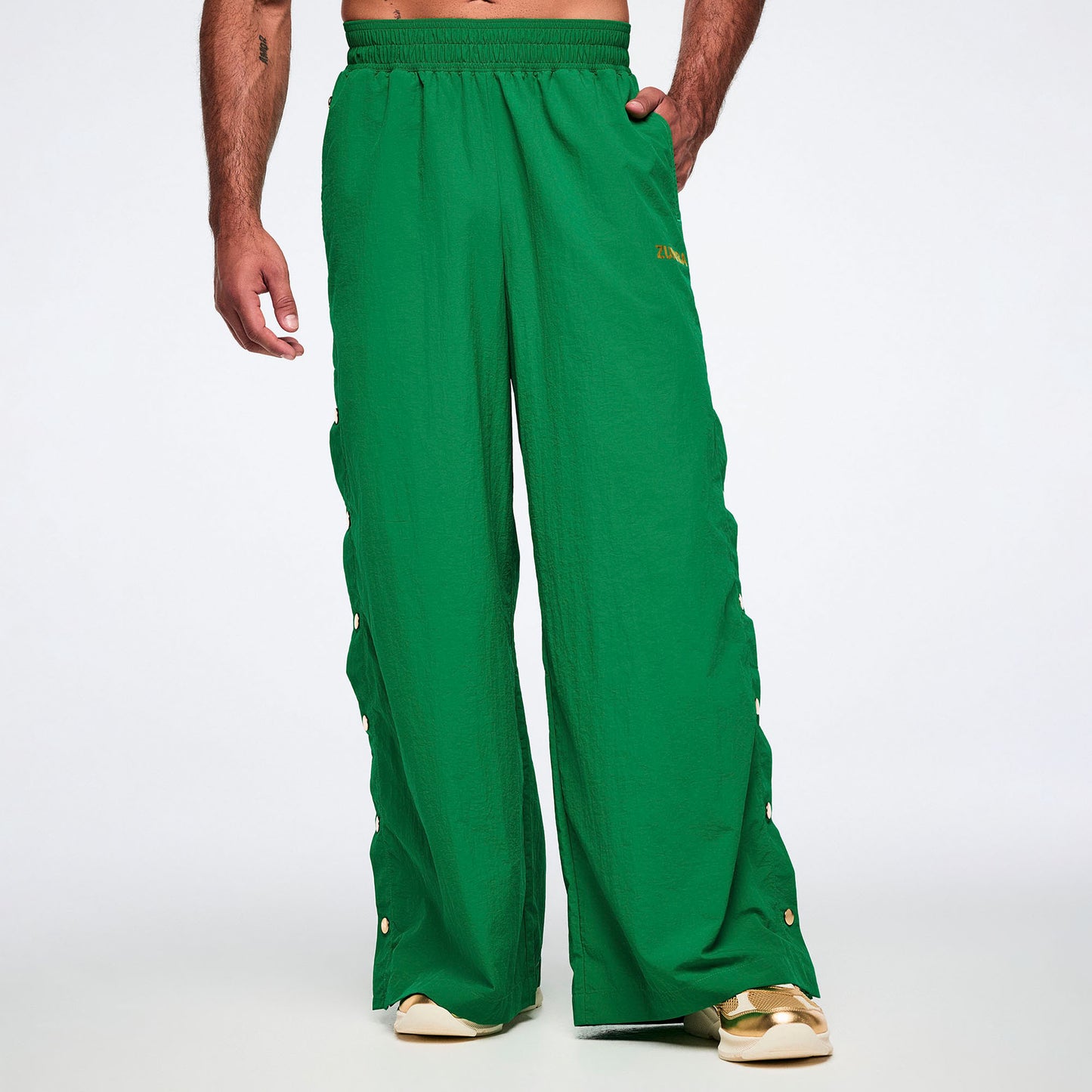 Worldwide Wide Leg Pants With Side Snaps Z1B000882