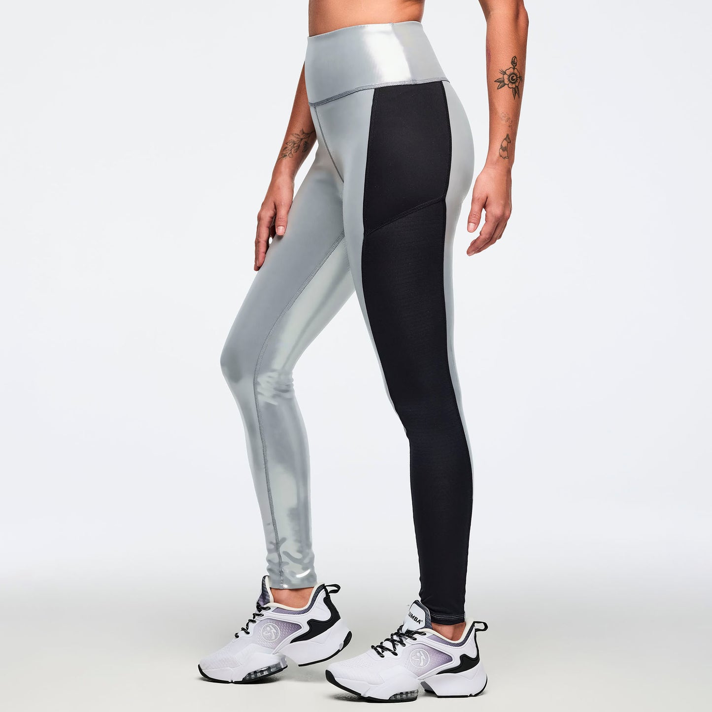 Zumba 25 High Waisted Ankle Leggings With Inserts Z1B000884
