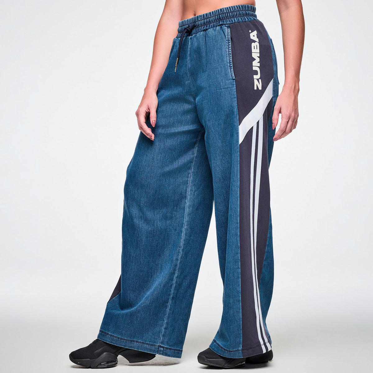 Jean Jamz Wide Leg Combo Pants Z1B000891