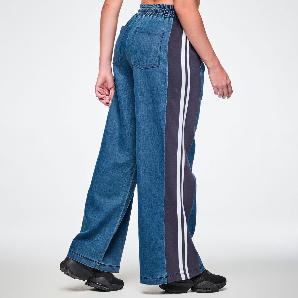 Jean Jamz Wide Leg Combo Pants Z1B000891