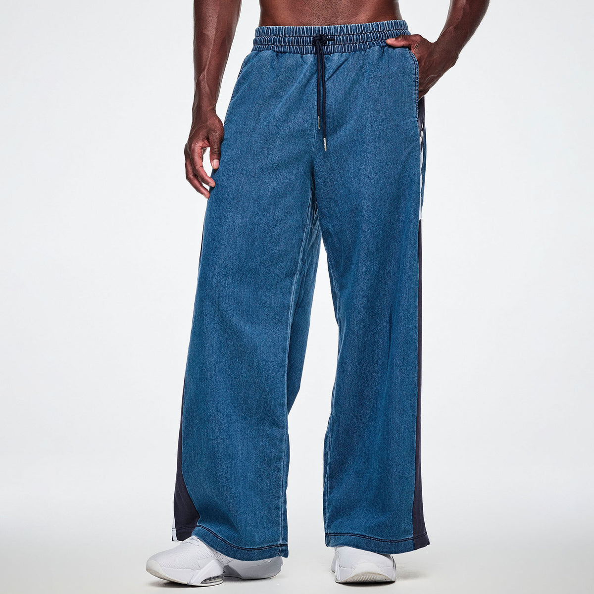 Jean Jamz Wide Leg Combo Pants Z1B000891