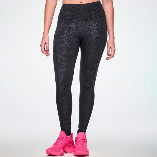 Rock 'n' Roll High Waisted Ankle Leggings With Mesh Z1B000901