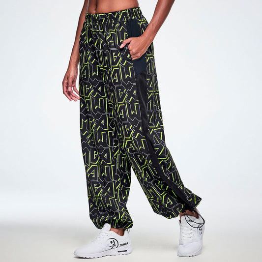 Rock 'n' Roll High Waisted Wide Leg Track Pants Z1B000908