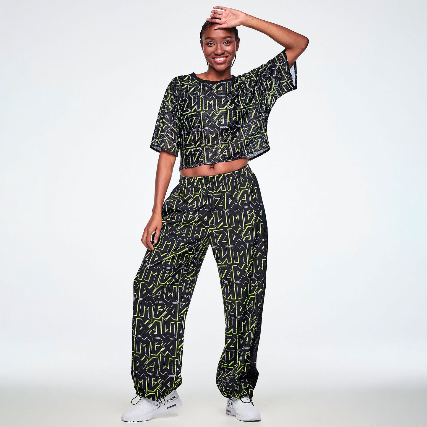 Rock 'n' Roll High Waisted Wide Leg Track Pants Z1B000908