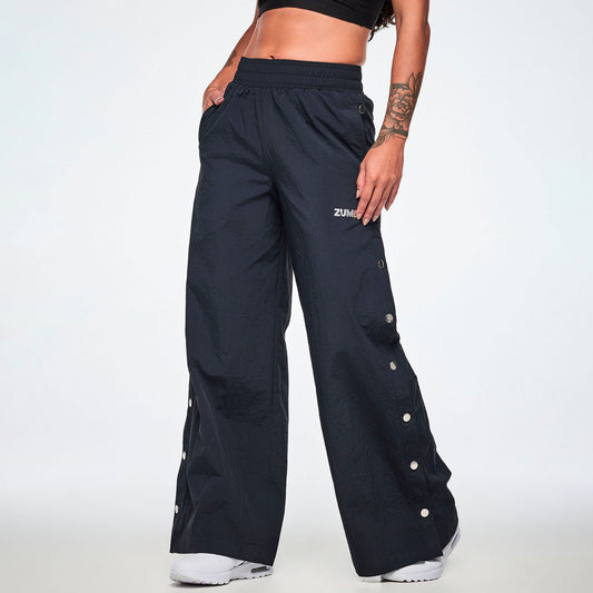Rock 'n' Roll Wide Leg Pants With Side Snaps Z1B000910
