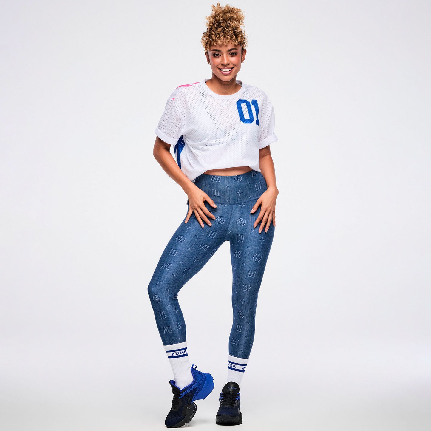 Dale-Z High Waisted Ankle Legging - Denim Z1B000921